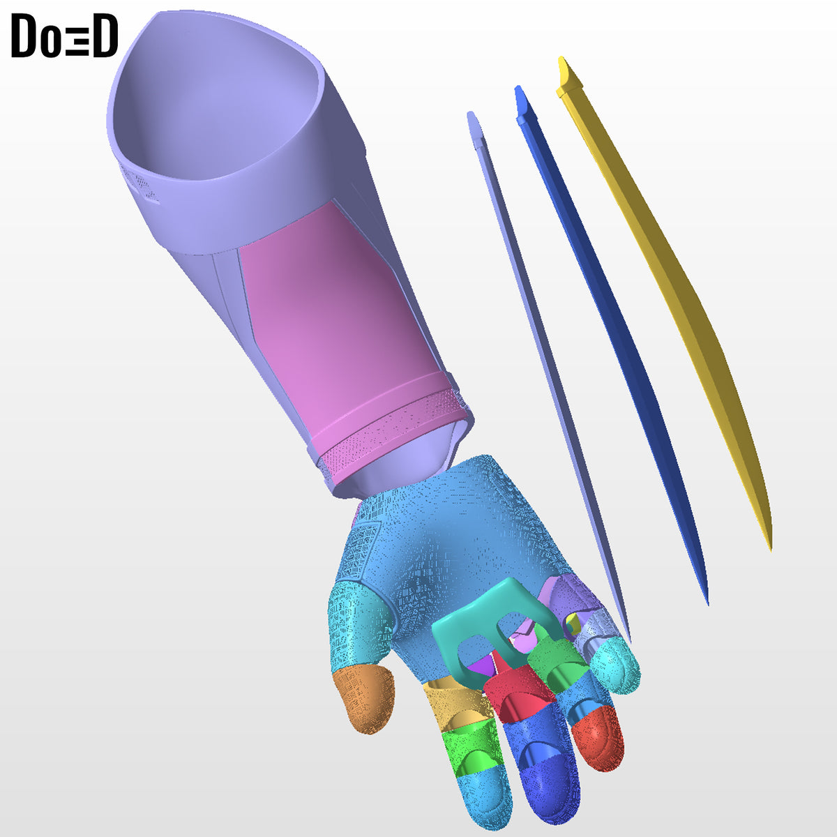 Wolverine 2024 Gauntlet with Claws | 3D Printable Model #DW217