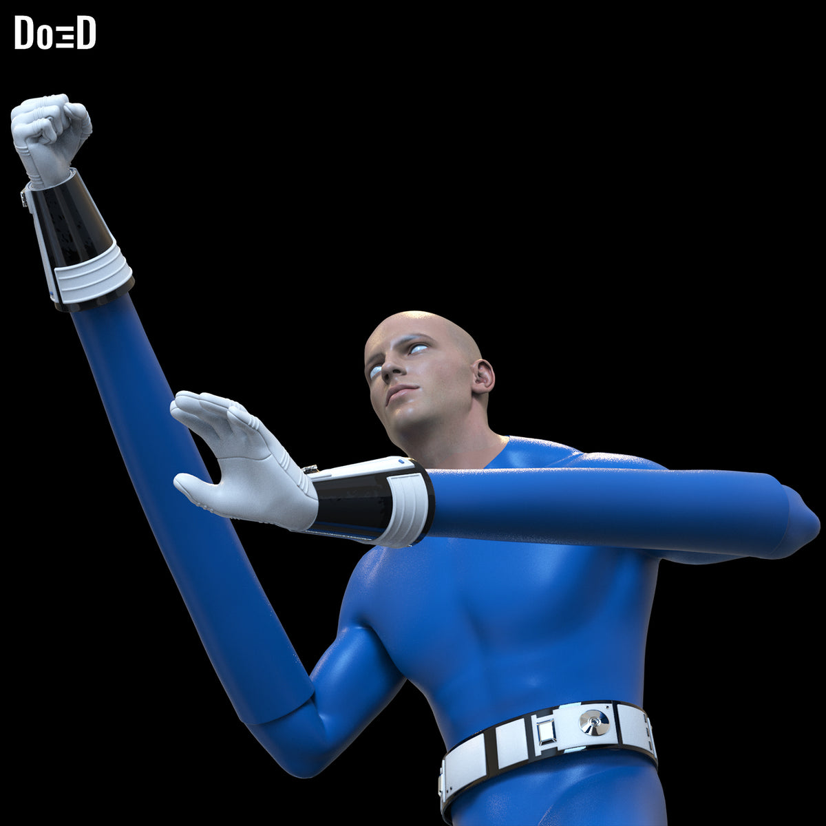 Bundle: Mister Fantastic Gauntlet Belt Boots Cosplay Stretchy Arms STL 3D Models