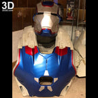Iron Man Patriot Armor Suit Classic | 3D Printable Model Project #36