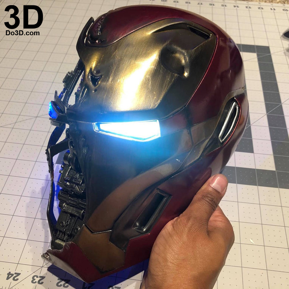 Iron Man Mark L MK 50 Damaged Smashed Helmet Endgame 3D Printable Model #5385