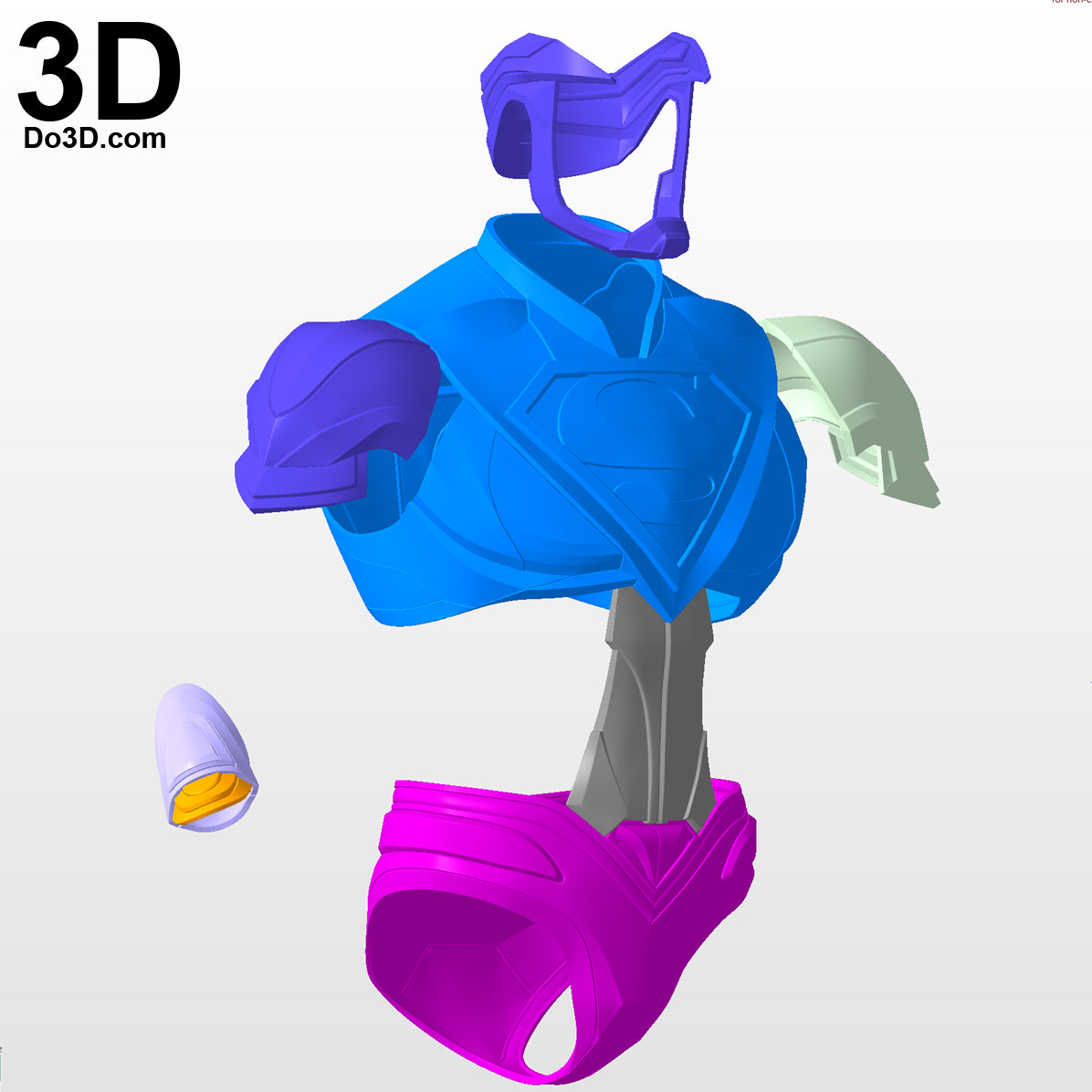 Superman Injustice 2 Body Armor Suit | 3D Model Project #2980
