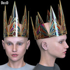 Evil Queen Crown Gal Gadot Snow White 3D Printable Model STL File #EQ37