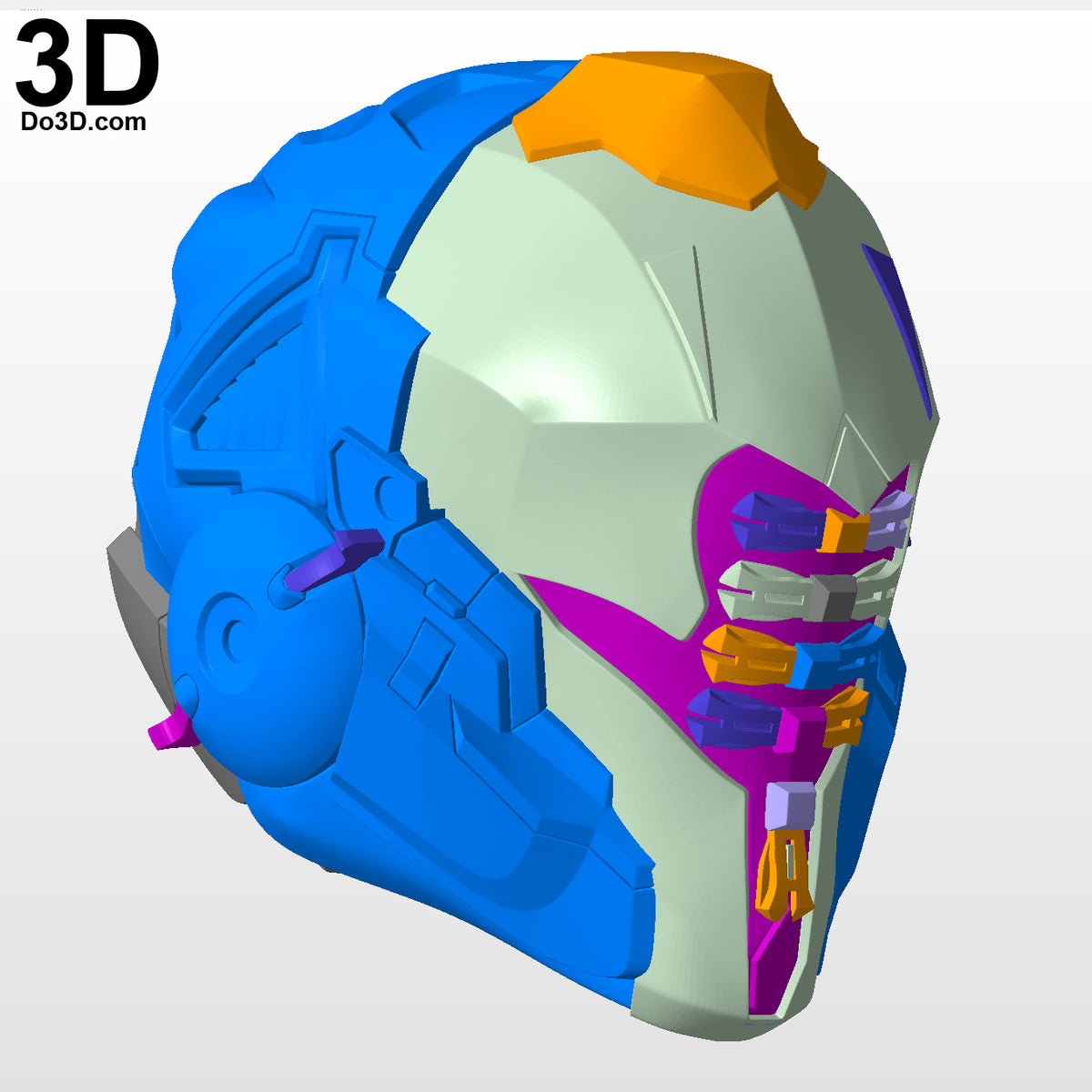 Sci-fi Robot Helmet Do3D 001 Scifi Sci Fi Concept 3D Printable Model STL#4728