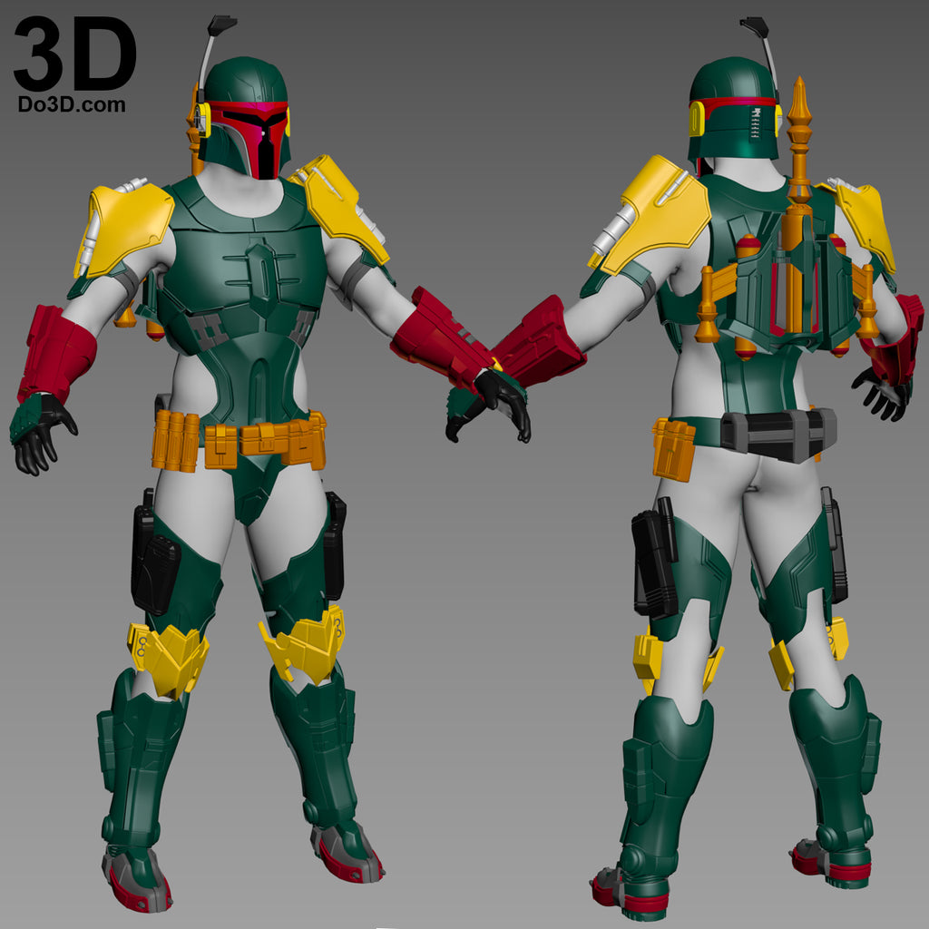 Boba Fett Star Wars Armor PLAY ARTS KAI Square Enix | 3D Model Project #3051
