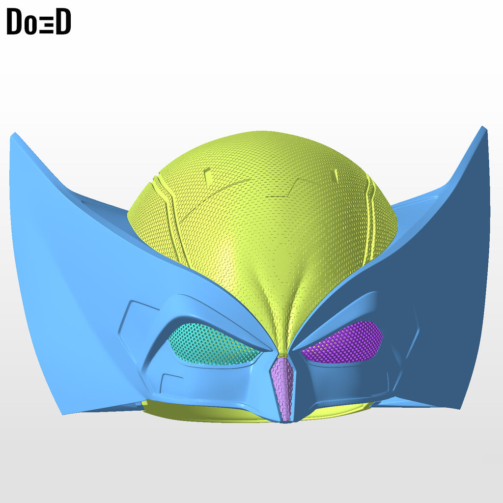 Wolverine DEX Helmet Mask Cowl  | 3D Printable Model #D96