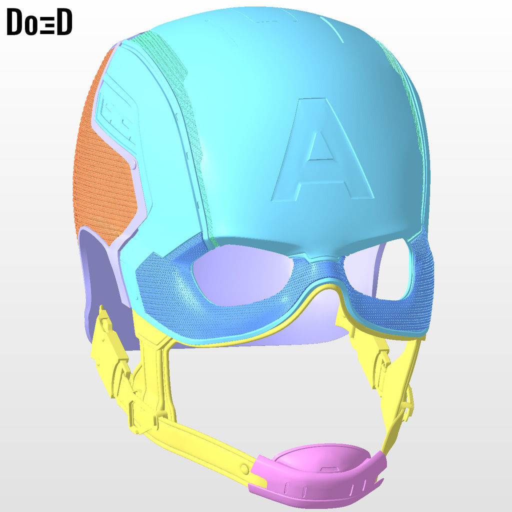Captain America Helmet from Civil War | 3D Printable Model STL #355