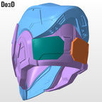 Facade of the Hezen Lords Helmet Destiny Warlock 3D Model Project #1861