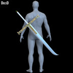 Dracule Mihawk Sword Yoru One Piece Netflix | 3D Printable Model STL File #MS101