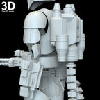 Heavy Infantry Mandalorian Paz Vizla Armor Set | 3D Model Project #6298