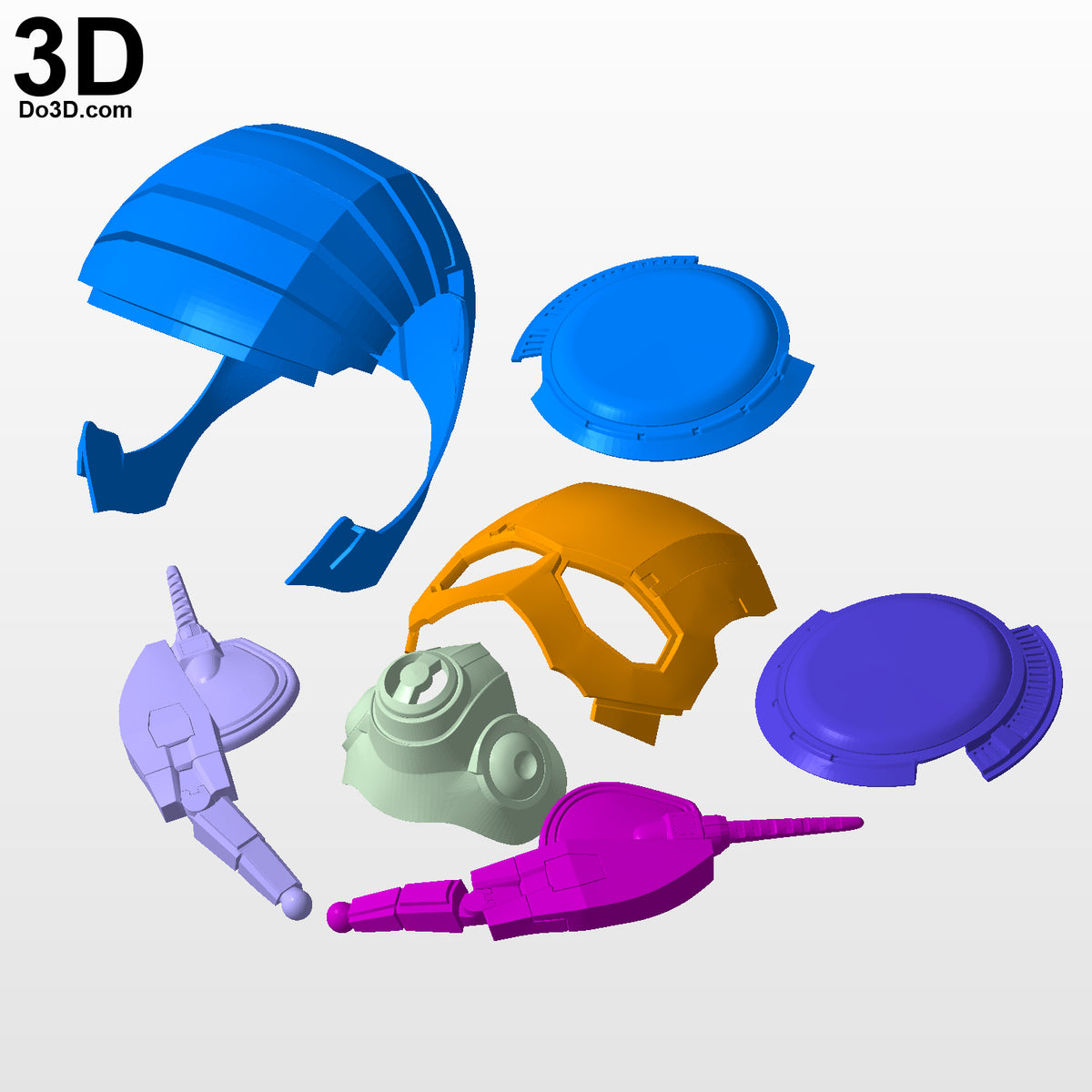 Ant-man Classic Armor Suit Hard Pieces and Piping Only | 3D Printable Model #313