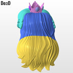 Peach from Super Mario Helmet | 3D Printable Model #PM2