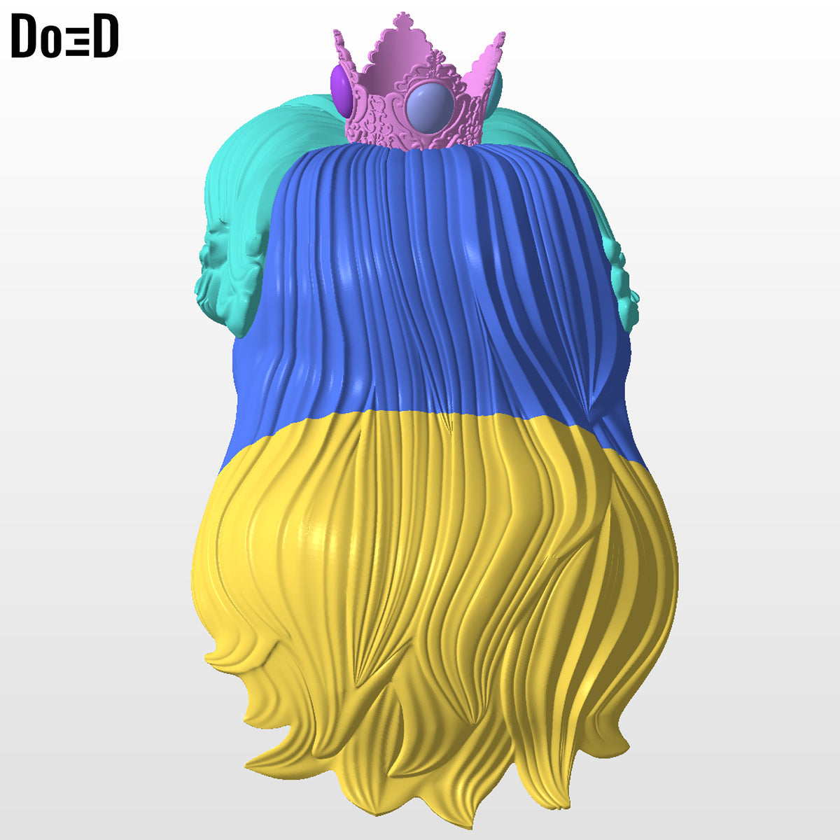 Peach from Super Mario Helmet | 3D Printable Model #PM2