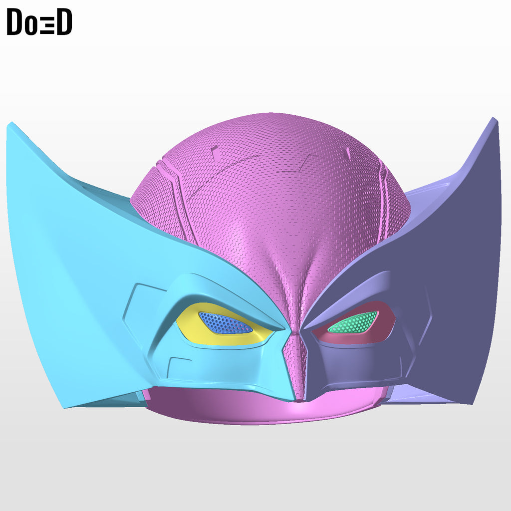 Wolverine DEX Helmet Mask Cowl  | 3D Printable Model #D96