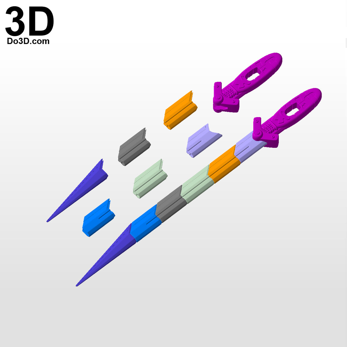 Taskmaster Sword Katana Black Widow Movie | 3D Printable Model STL File #TS55