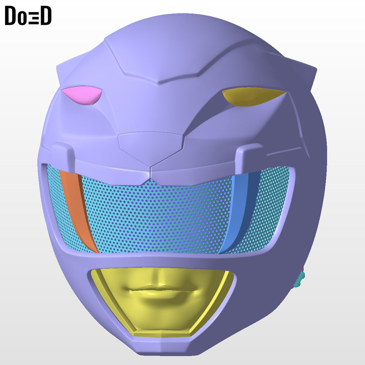 Yellow Ranger Classic Helmet Mighty Morphin Power Rangers MMPR 3D Model #2736