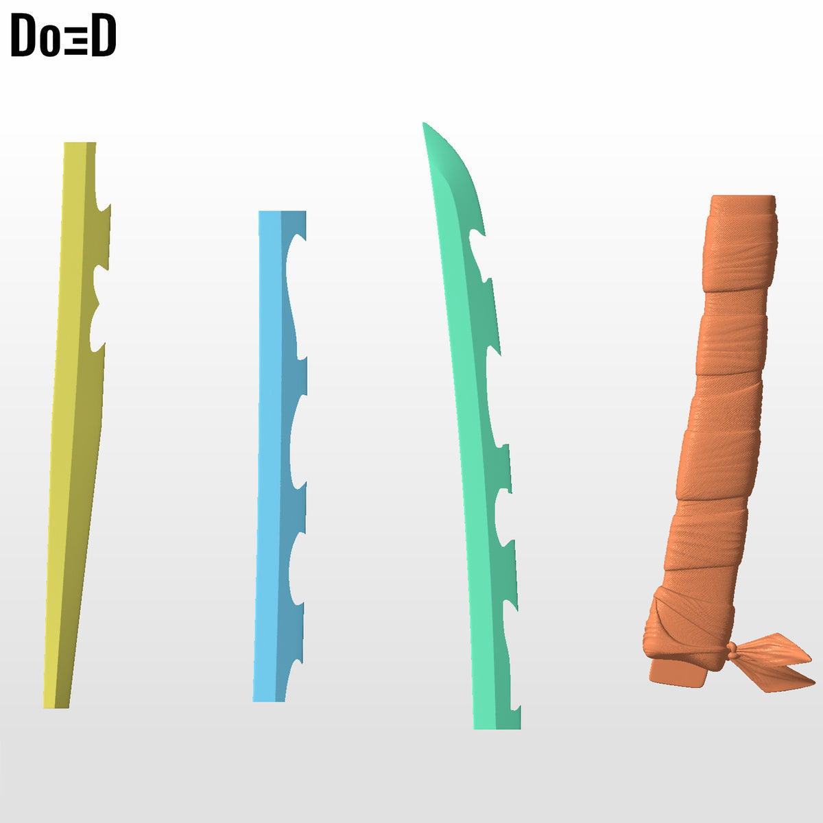 Katana Demon Slayer Inosuke Hashibira Sword | 3D Printable Model #IN25