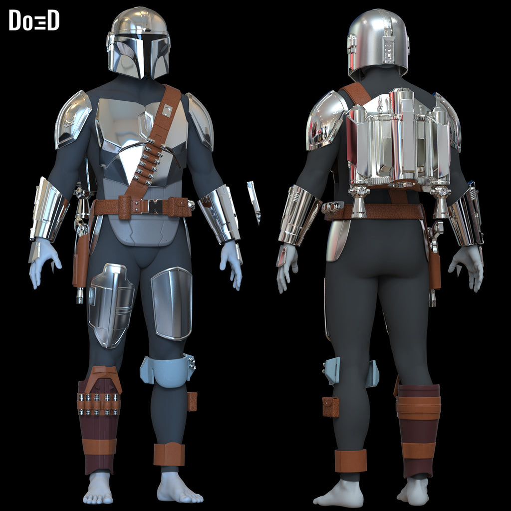 The Mandalorian & Grogu Full Body Armor Set | 3D Model Project #6270