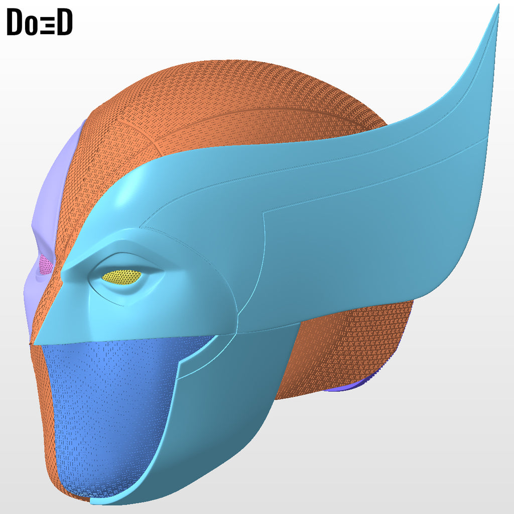 DEX Wolverine Deadpool Mashup Helmet | 3D Printable Model Print File #MU11