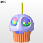 Bundle of Chica Helmet and Mr. Cupcake FNAF | 3D Printable Model File #CM55