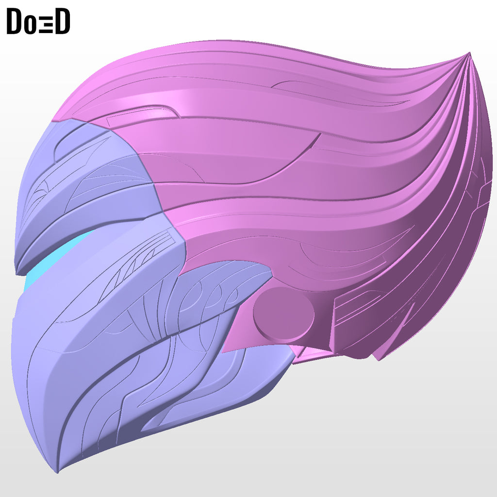 Quicksilver Silverhawks Helmet | 3D Printable Model STL Print File #4765