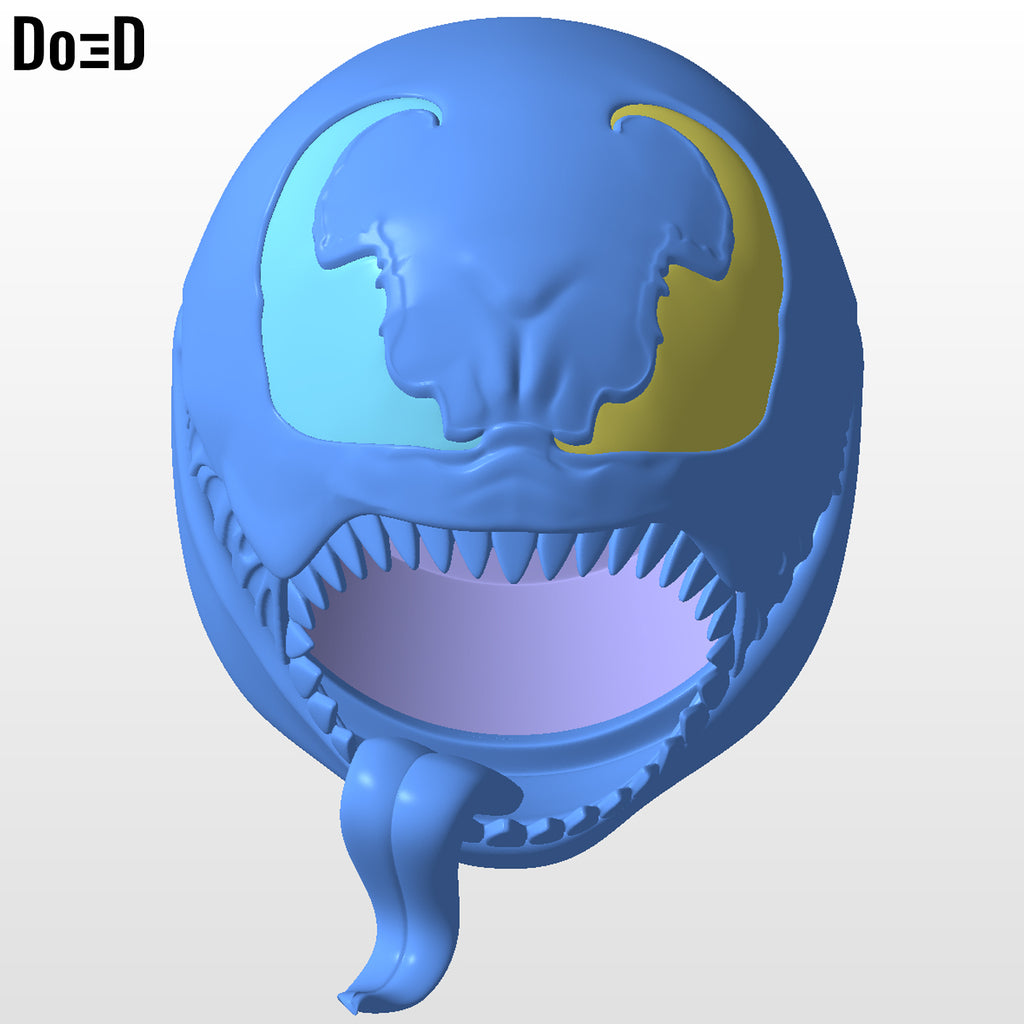 Venom Popcorn Bucket / Container Do3D Screamer 3D Printable Model File STL #V28