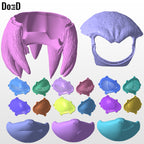 Knuckles Sonic 3 Helmet 3D Model STL File #K117