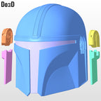 Mandalorian Helmet | 3D Printable Model Print File STL #N06