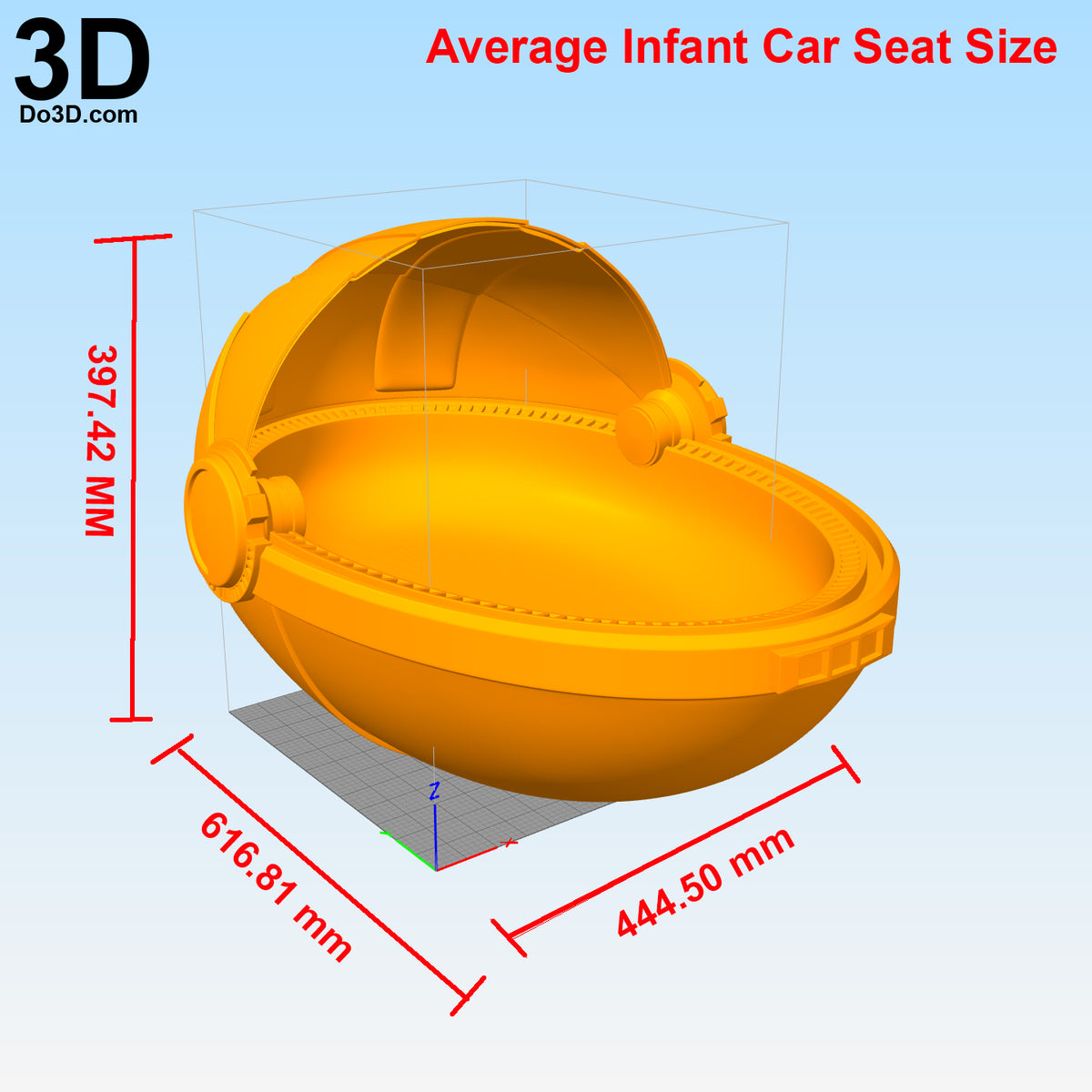 The Child Baby Yoda Crib Basket from Mandalorian | 3D Printable Model #6328