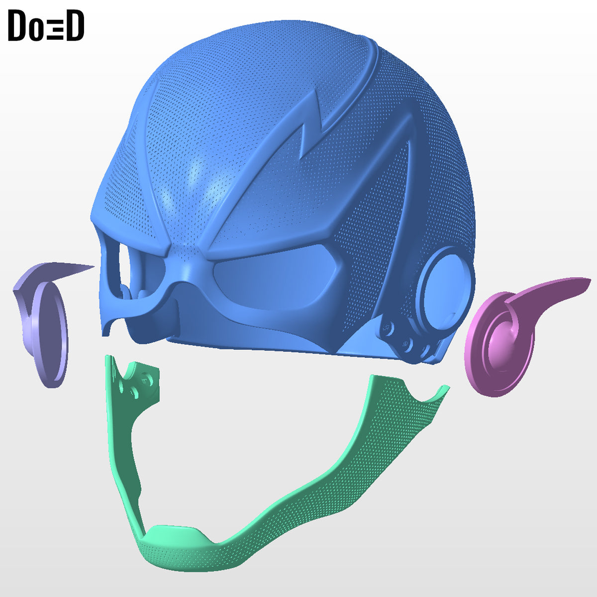 Flash Season 6 Cowl Helmet | 3D Printable Model File Format: STL N31