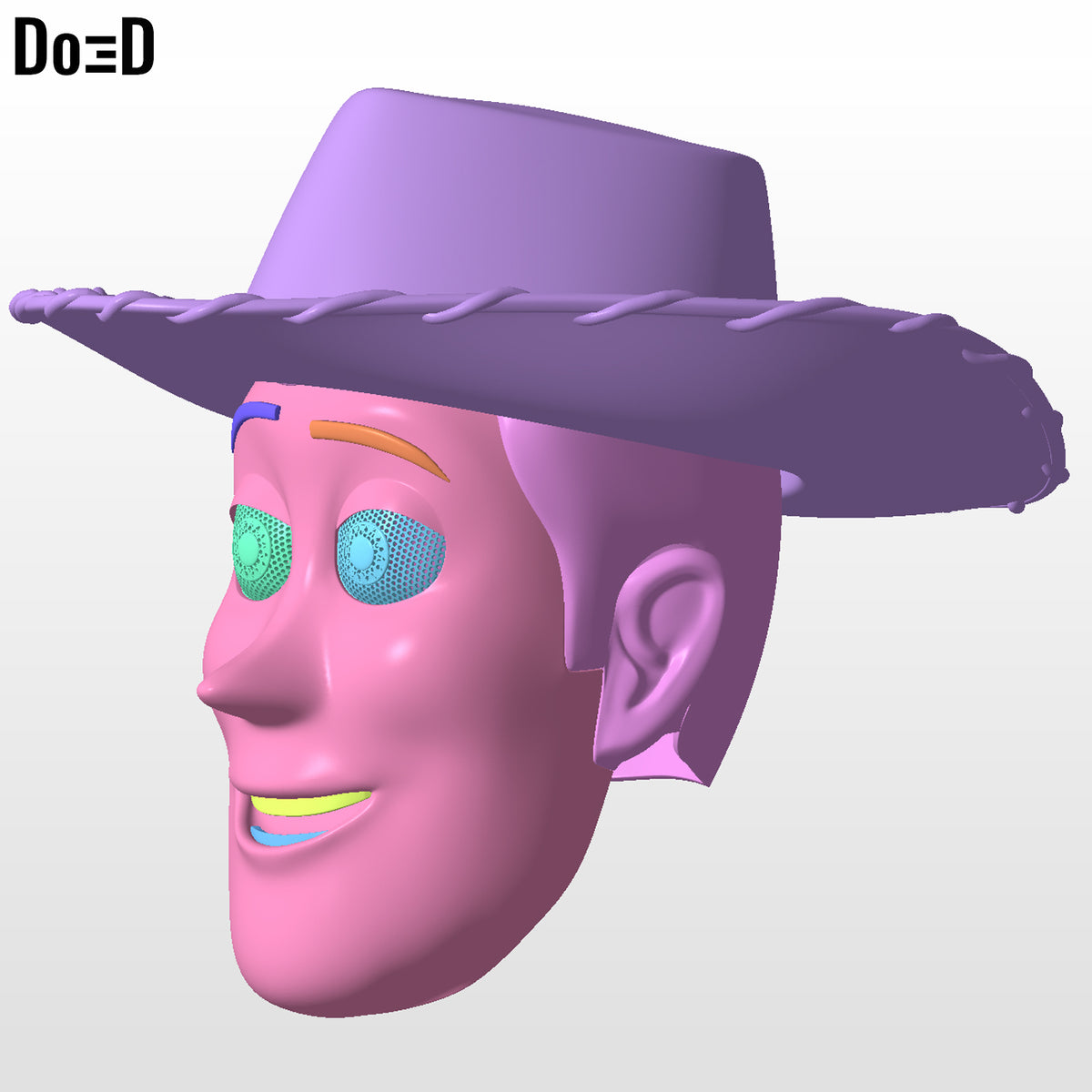Woody Helmet Interchangeable Toy Story 6 Swappable 3D Printable Model STL #WT452