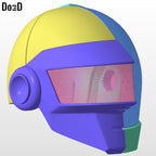 Daft Punk Helmet 2 in 1 Fused Mashup | 3D Printable Model #DP327