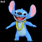 Stitch Life-Size 1:1 Scale Standing Statue Swappable Hula, Surfing Poses ST#SS16
