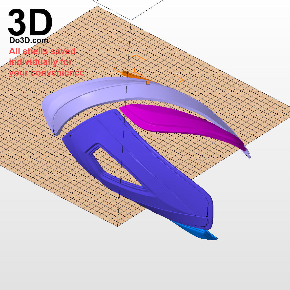 3D Printable Model: Blue Ranger 2017 Power Rangers Helmet + Full Armor STL #N04