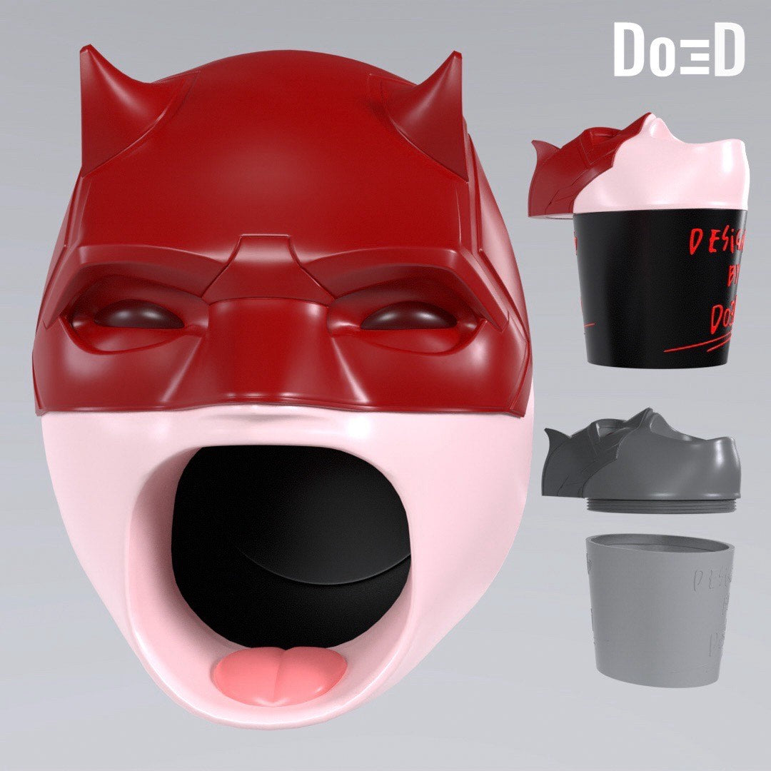 Daredevil Popcorn Bucket Do3D Screamer 3D Printable Model File STL #DD38