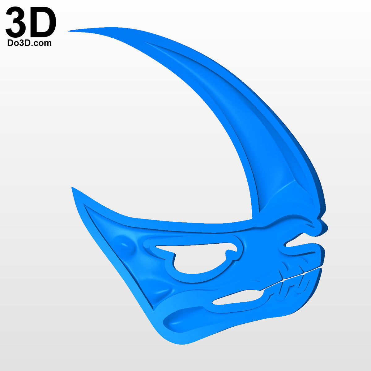 3D Printable Model: Mudhorn Clan of Two Sigil Shoulder Armor Mandalorian Emblem