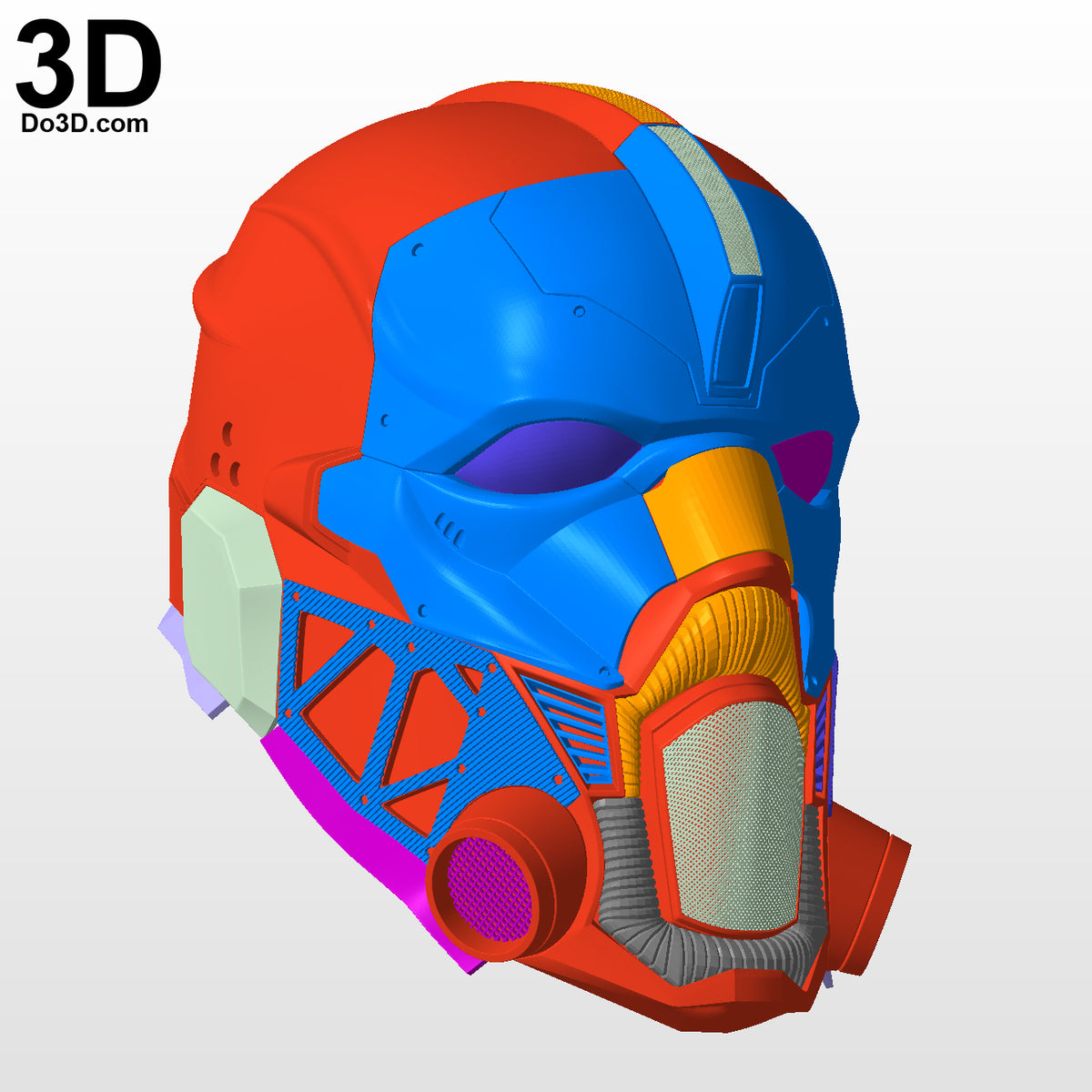 3D Printable Model: Bane Helmet Concept Mask #1031 Print Format: STL