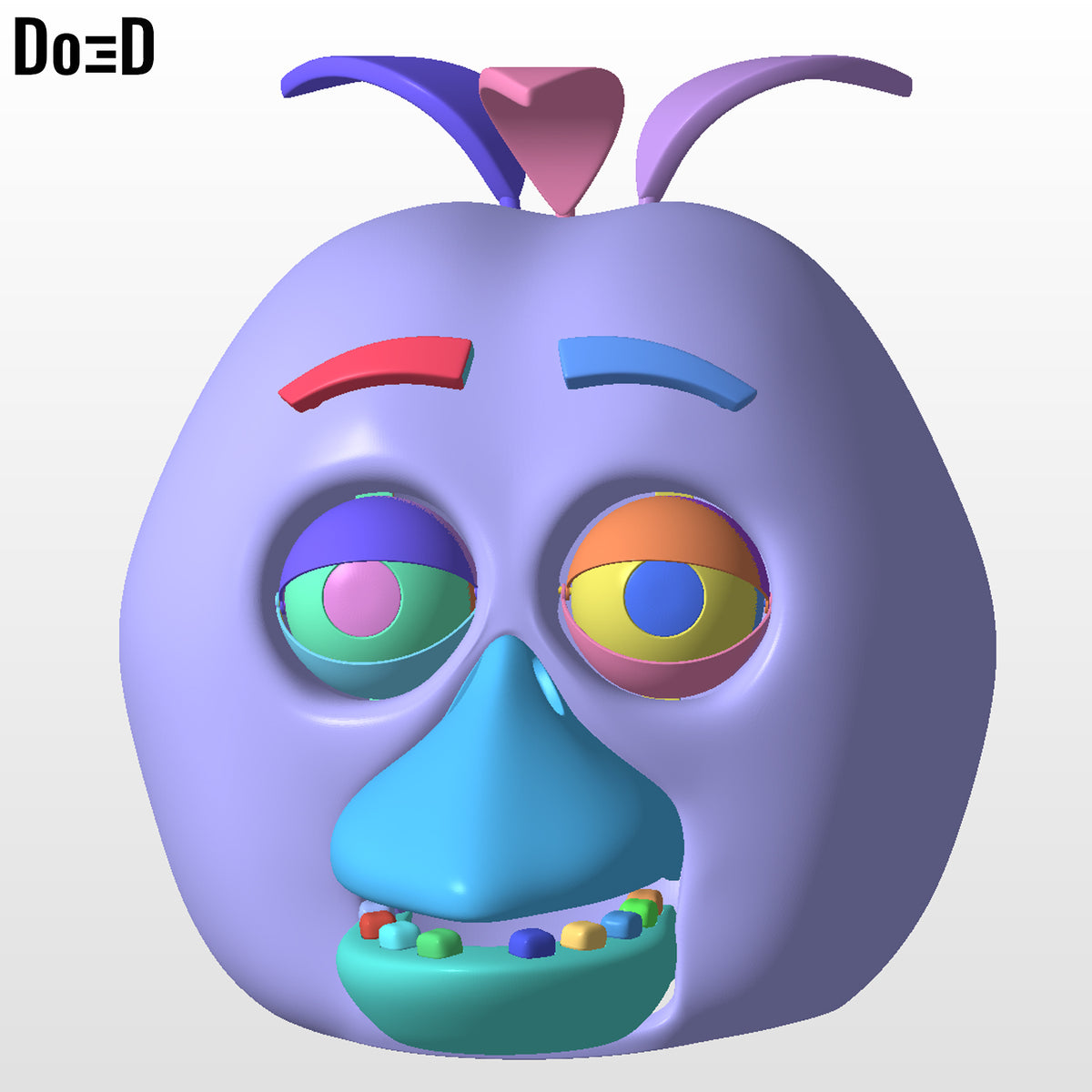 Chica Helmet Five Nights at Freddy's | 3D Printable Model Fil