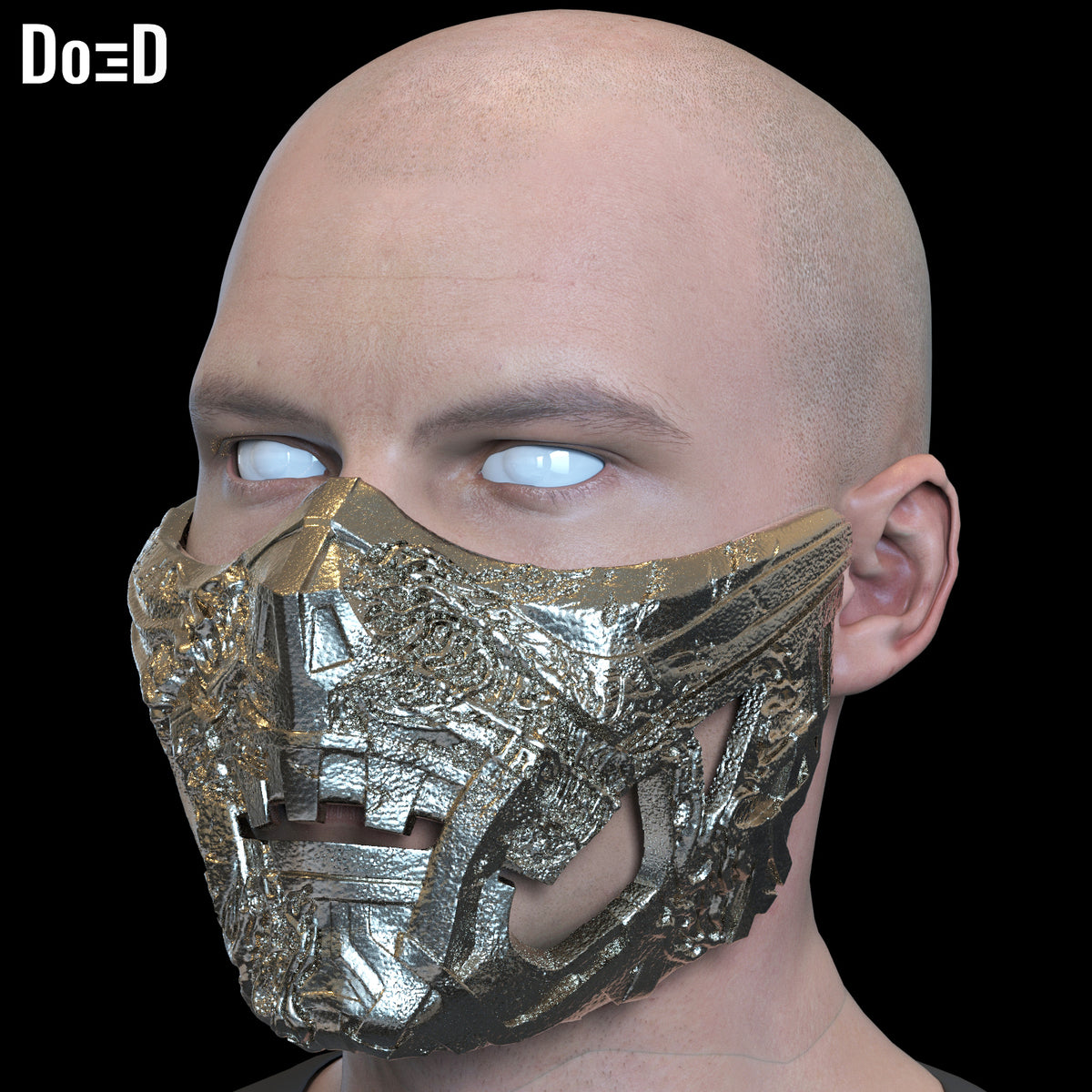 Scorpion Mask Mortal Kombat 2 3D Printable Model Print File STL #SC54