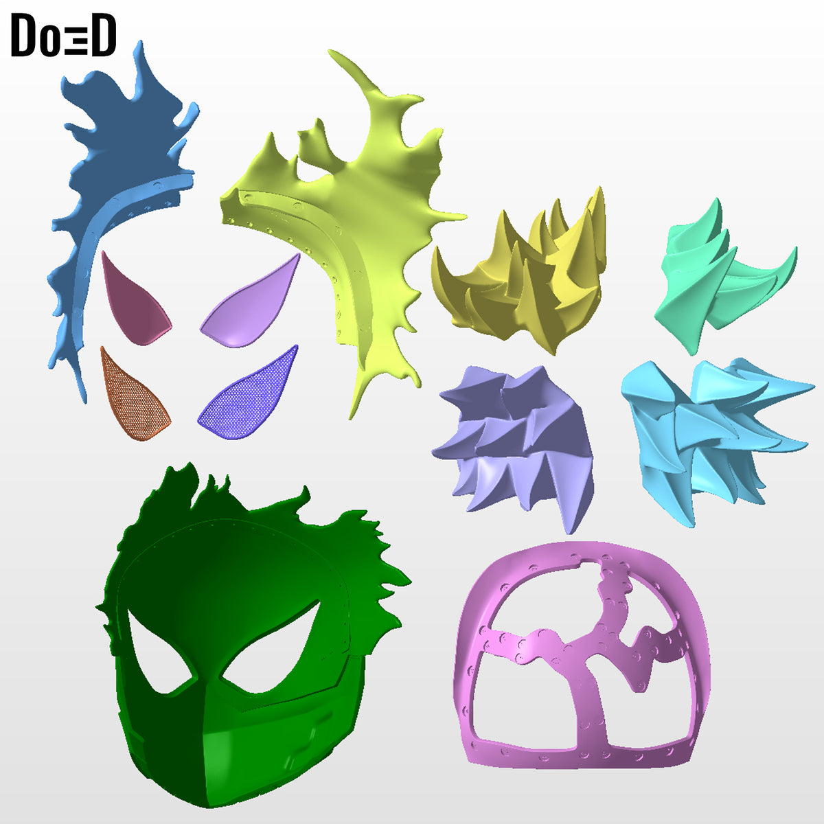 Izuku Midoriya Helmet My Hero Academia Will B Mask 3D Printable Model DEKU #M239