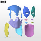 Batpool 2 Helmet (Batman Deadpool) 3D Printable Model Print File STL #B902