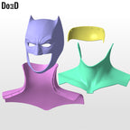 Batman Justice League Ben Affleck Cowl Helmet 3D Printable Model STL File #2569
