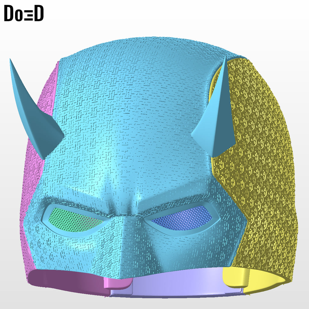 Elektra Daredevil Female Helmet | 3D Printable Model Print File STL #ED92