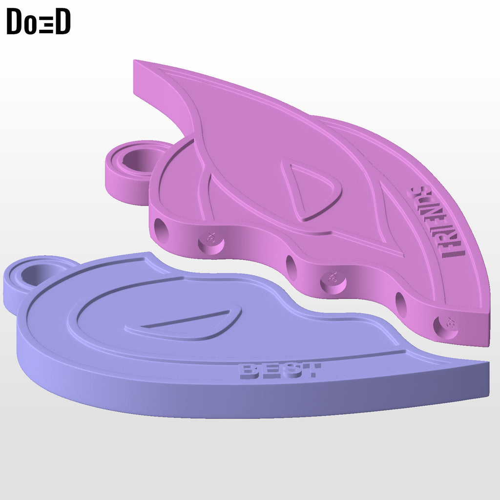 Deadpool Wolverine Best Friends Necklace Pendents | 3D Printable Model #DW412