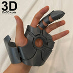 Universal Iron Man Glove with Hinges for MK 2 ~ MK 45 | 3D Printable Model #N19