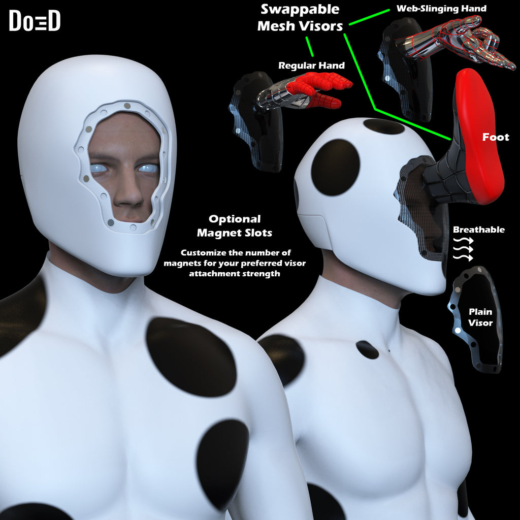 Spot Helmet / Shell 3D Printable Model STL #SP01