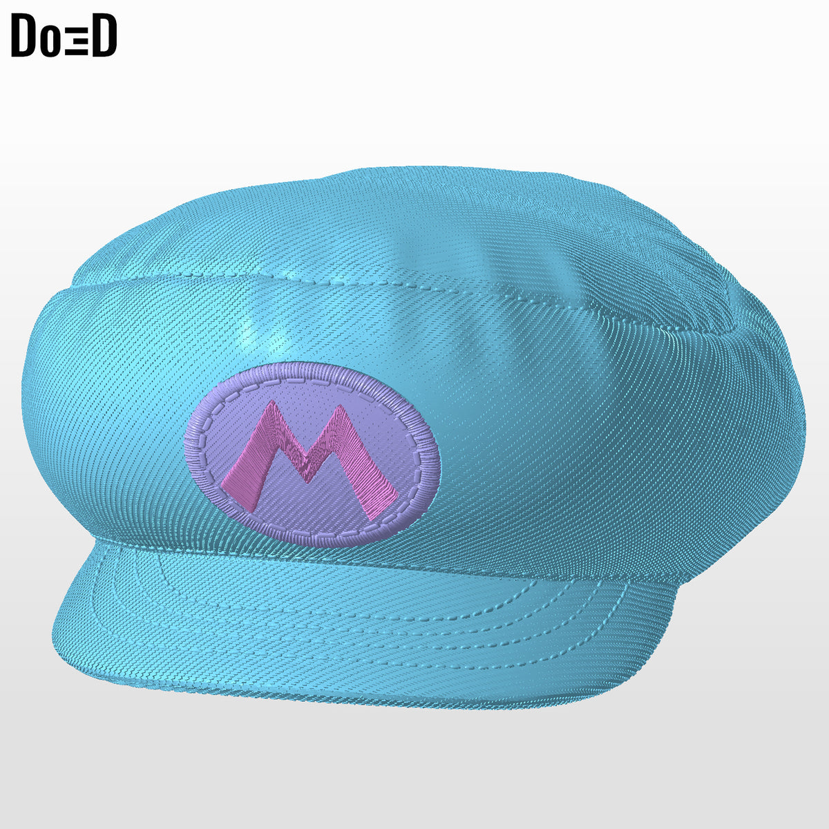 Mario Helmet Super Mario Movie Cosplay Hat Cap | 3D Printable Model #SMC26