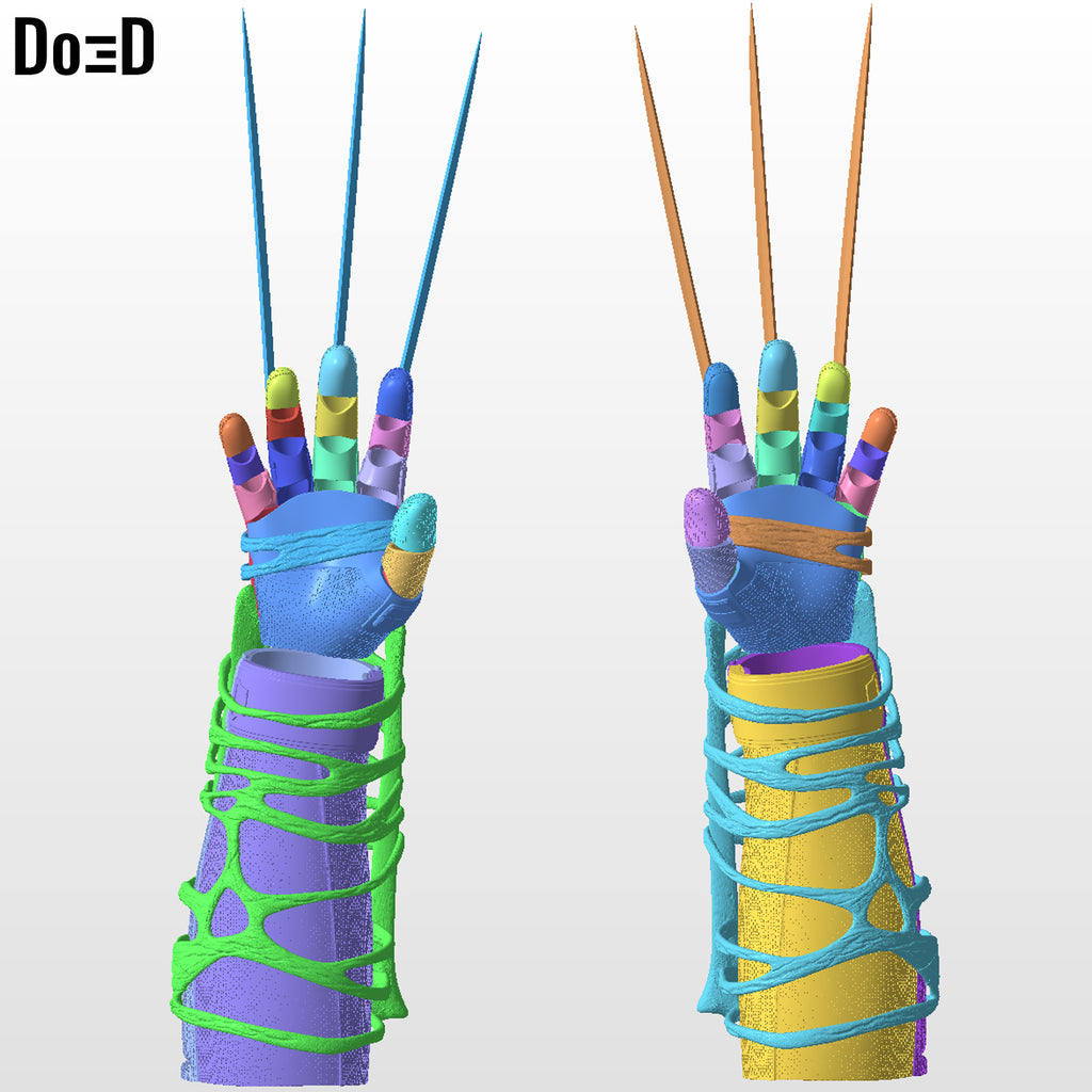 Deadpool Wolverine Metal Bone Gauntlet with Claws | 3D Printable Model #DWG6