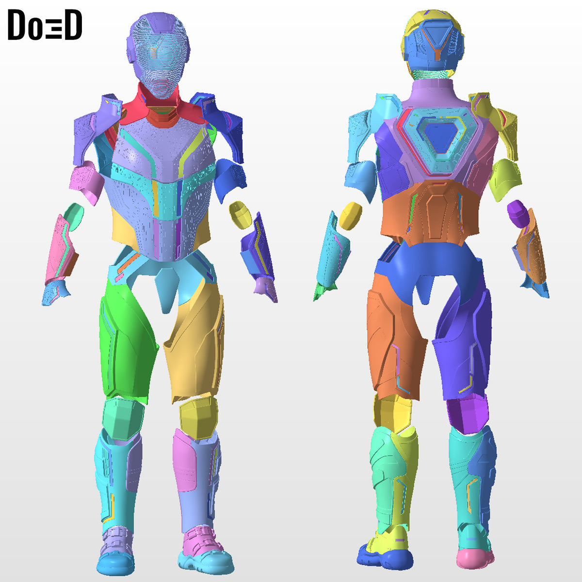 Tron Ares Suit (Helmet and Armor) | 3D Printable Model STL Print #TA59