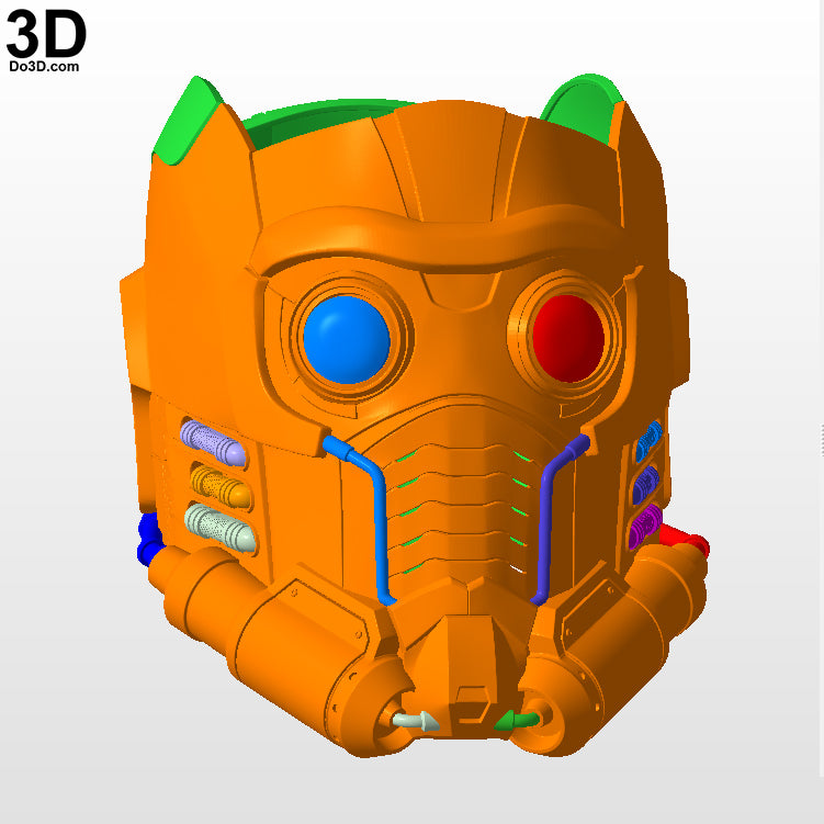 Star Lord Helmet Star-Lord Guardians of The Galaxy | 3D Printable Model #N30