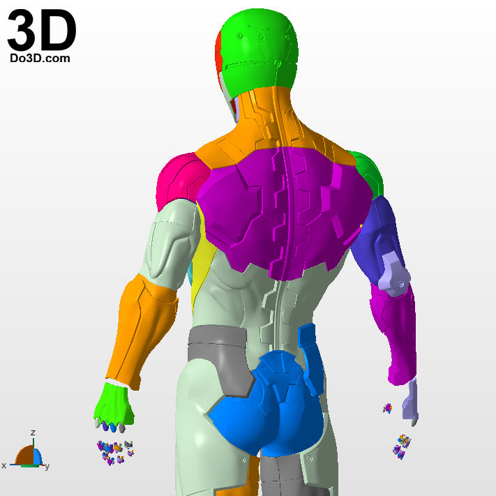 Metal Gear Solid Cyborg Ninja Gray Fox Armor | 3D Printable Model STL #5168